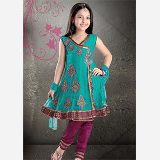 100% Cotton, 50% Cotton / 50% Polyester, Chiffon, Georgette, Net , Age Group : 0-18 years
